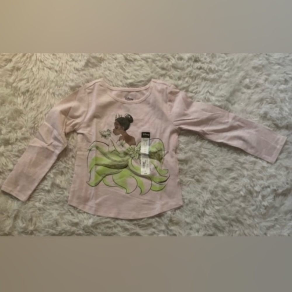 Girls Princess Tiana Top Shirt TShirt - Picture 5 of 5